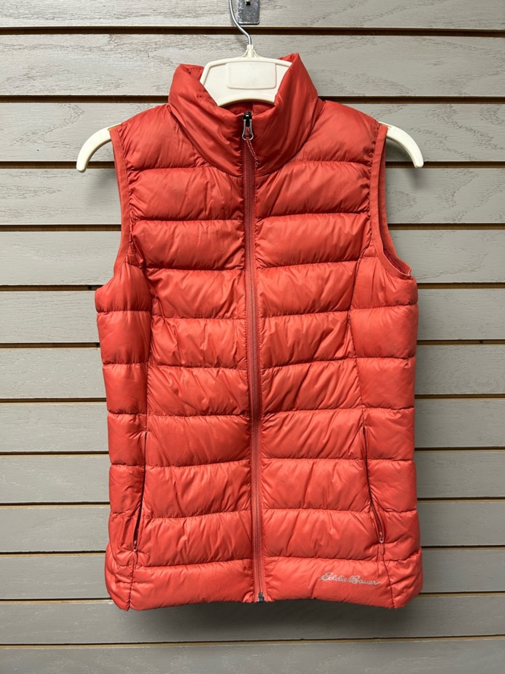 Eddie Bauer Women's Puffer Vest in Coral Pink
